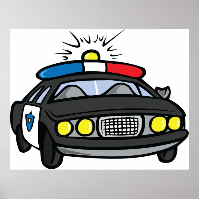 Police Car Poster (Front)