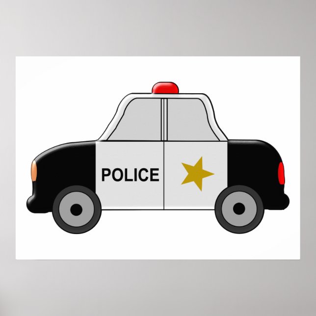 Police Car Poster (Front)