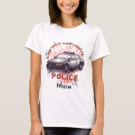 Police Car Protect custom name T-Shirt