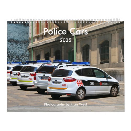 Police Cars 2025 Calendar