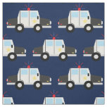 Police Cars Cute Kids Vehicles Boys Fabric