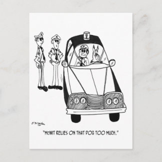 Police Cartoon 4821 Postcard
