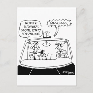 Police Cartoon 5125 Postcard
