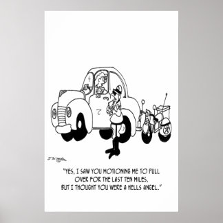 Police Cartoon 6202 Poster