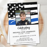 Police Celebration Of Life Thin Blue Line Memorial