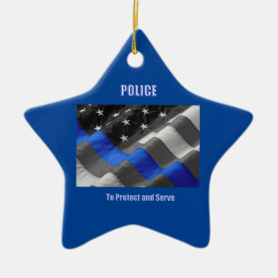 Police Ceramic Ornament