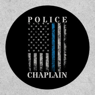 Police Chaplain American Flag Patch