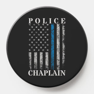 Police Chaplain American Flag PopSocket