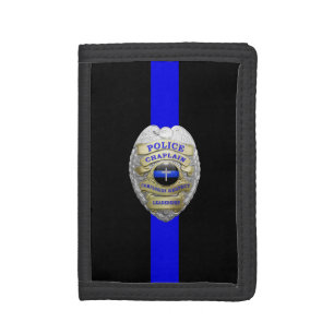 Police Chaplain Badge Tri-fold Wallet