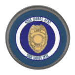 Police Chief Badge Shield Custom Gunmetal Finish Lapel Pin at Zazzle