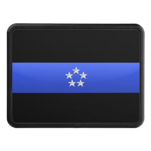 Police Chief Rank- Thin Blue Line Hitch Cover