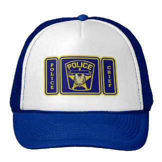 Chief Of Police Hats and Chief Of Police Trucker Hat Designs