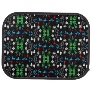 Police Christmas Decorative Car Floor Mat