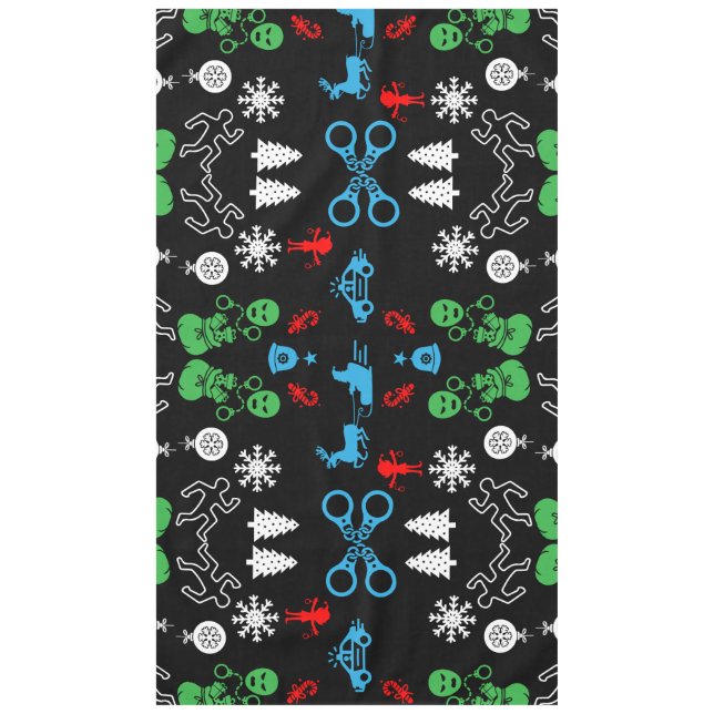 Police Christmas Decorative Tablecloth (Front)