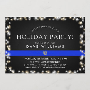 Police Christmas Party Invitation