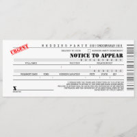 Police Citation Groomsman Best Man Fun Proposal