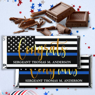 Police Congrats Thin Blue Line Retirement Party Hershey Bar Favors