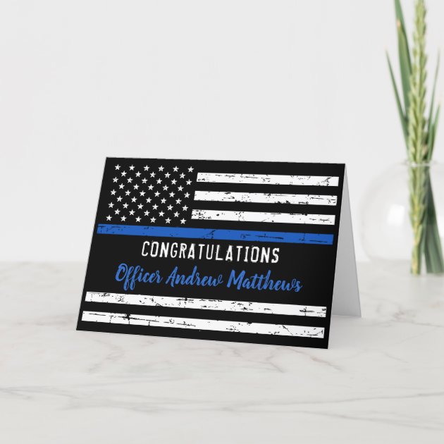 Police Congratulations Law Enforcement Graduation Card | Zazzle