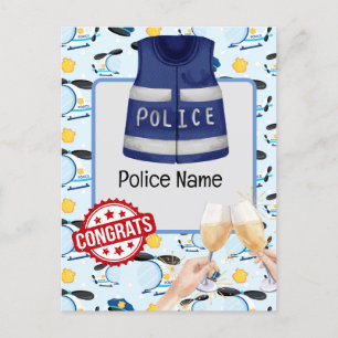 Police Congratulations Postcard