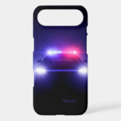 Police Cop   Car Full Lights Blinking Case-Mate iPhone Case (Back)
