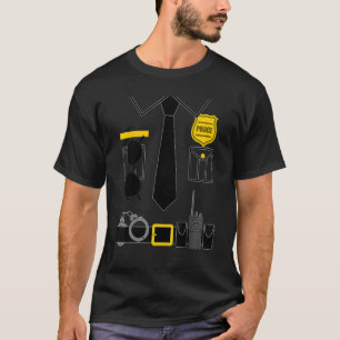 Police Costume For Kids & Adults Halloween Police T-Shirt