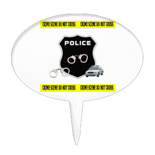 Police Crime Scene Cake Topper