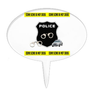Police Crime Scene Cake Topper