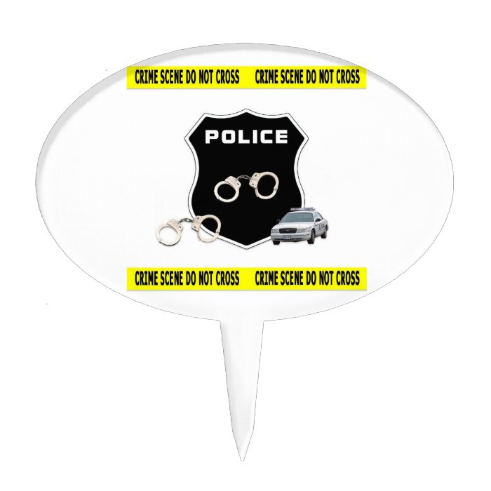 Police Crime Scene Cake Toppers