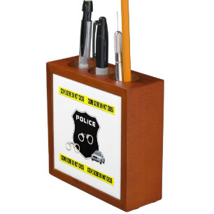 Police Crime Scene Desk Organizer