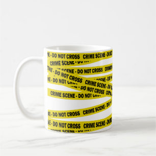 Police Crime Scene Do Not Cross American Detective Coffee Mug