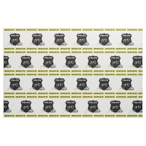 Police Crime Scene Fabric