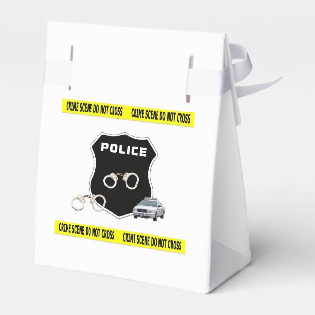 Police Crime Scene Favor Boxes (Back Side)