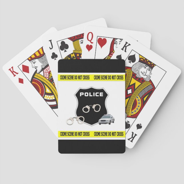 Police Crime Scene Poker Cards (Back)