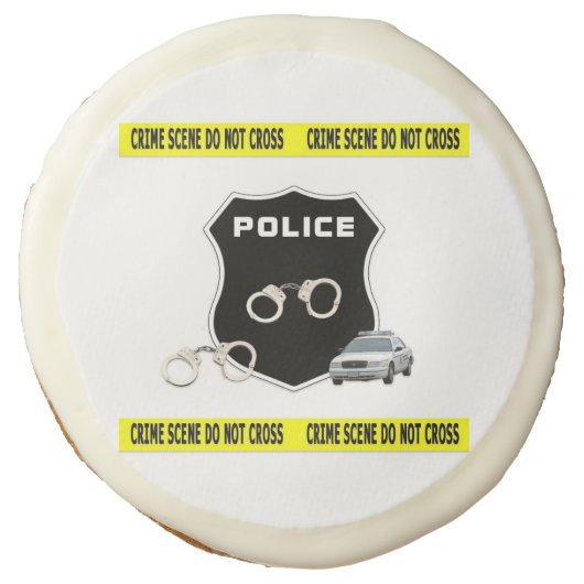 Police Crime Scene Sugar Cookie (Front)