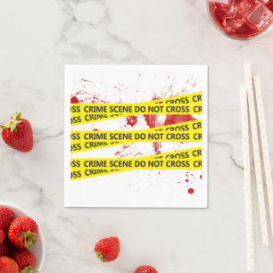 Police Crime Scene Tape Napkins