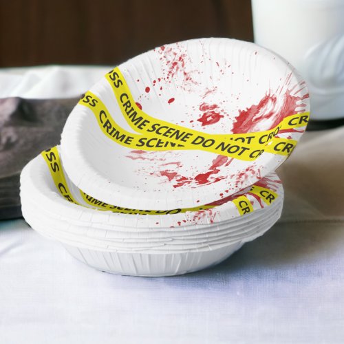 Police Crime Scene Tape  Paper Bowls