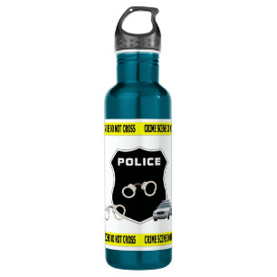 Police Crime Scene Water Bottle