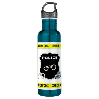 Police Crime Scene Water Bottle