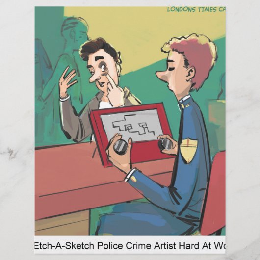 Police Crime Sketch Artist Funny (Front)