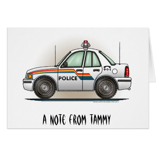 Police Cruiser Car Cop Car (Front Horizontal)