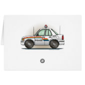 Police Cruiser Car Cop Car (Back Horizontal)
