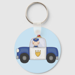 Police Cruiser T-shirts and Gifts Keychain