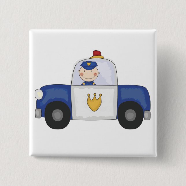Police Cruiser T-shirts and Gifts Pinback Button (Front)