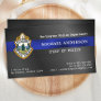 Police Custom Logo Metallic Law Enforcement Business Card