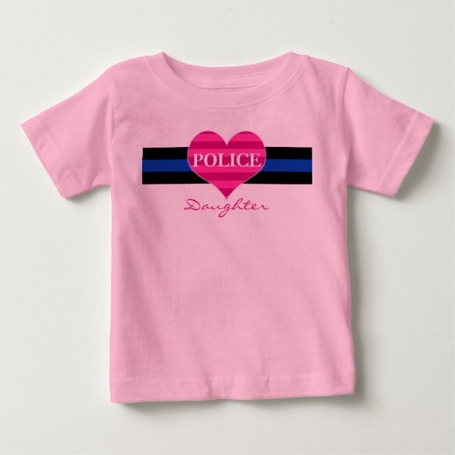 Police Daughter TODDLER Baby T-Shirt (Front)