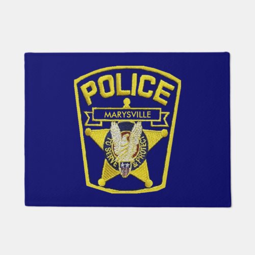 Police Department Custom Door Mat