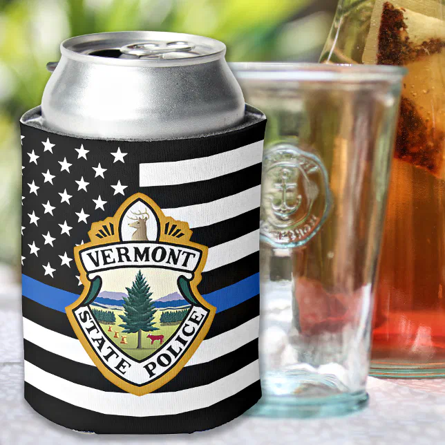 Police Department Custom Logo Law Enforcement Can Cooler Zazzle