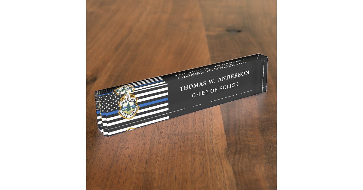 Police Department Custom Logo Law Enforcement Desk Name Plate Zazzle Police Department Custom Logo Law Enforcement Desk Name Plate Zazzle