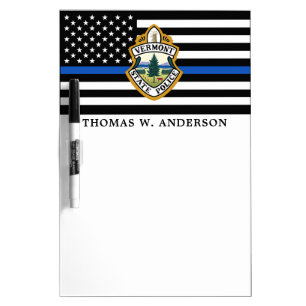Police Department Custom Logo Law Enforcement Dry Erase Board