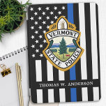 Police Department Custom Logo Law Enforcement  iPad Pro Cover<br><div class="desc">Thin Blue Line Police Department iPad Pro Cover - American flag in Police Flag colors, modern black and blue design . Customize with your department logo, and personalize with police officers name. This personalized law enforcement iPad pro cover is perfect for police departments and law enforcement . COPYRIGHT © 2020...</div>